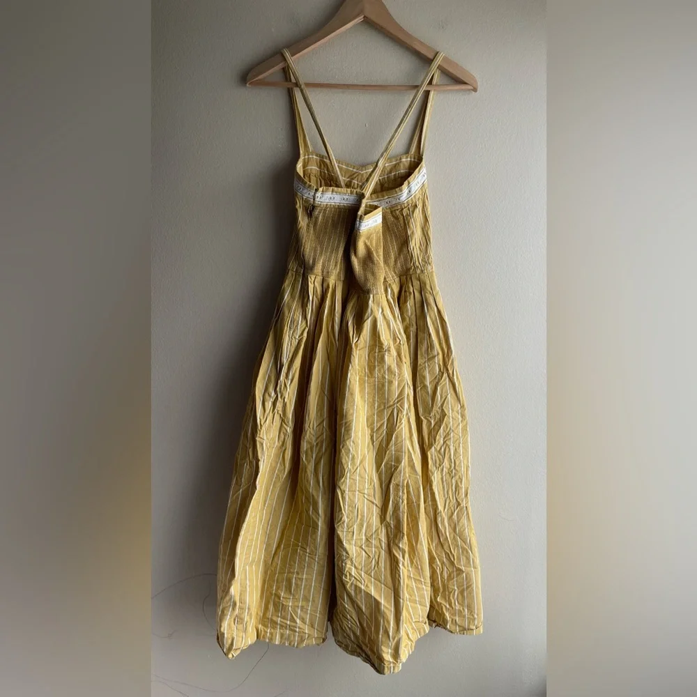 The Great Larel Yellow Striped Maxi Dress Size 2 Pockets - Picture 11 of 16